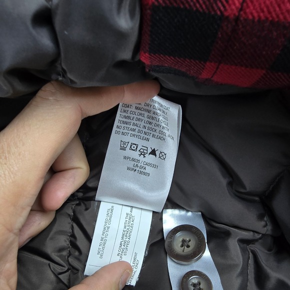 Woolrich Men's Dark Brown Down Insulated Faux Fur Hooded Parka Jacket Size L - Picture 10 of 16